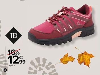 Tex - Chaussure De Randonnée Adulte offre à 12,99€ sur Carrefour