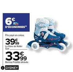 Disney - Roller Enfant Reine Des Neiges offre à 33,99€ sur Carrefour