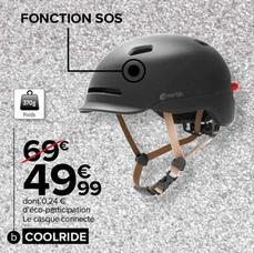 Coolride - Casque Connecté City Noir offre à 49,99€ sur Carrefour