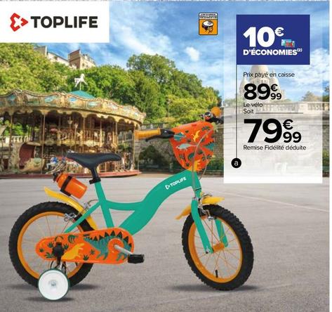 Toplife - Vélo Enfant 12 offre à 79,99€ sur Carrefour