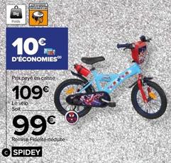 Spidey - Vélo 14" offre à 109€ sur Carrefour