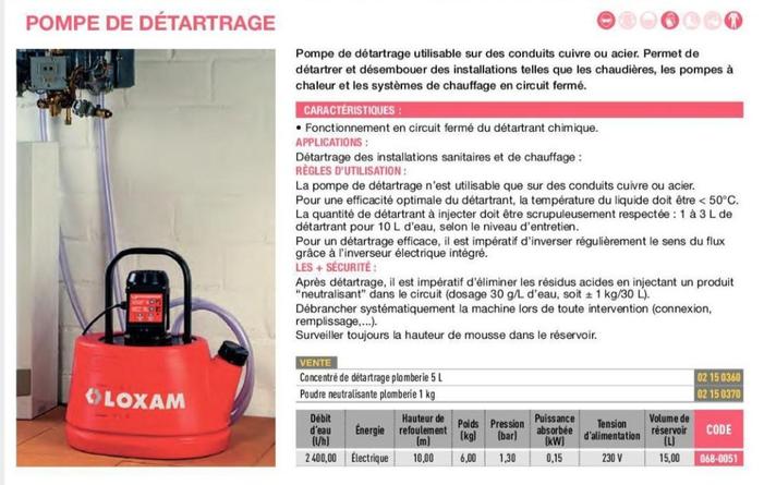 Loxam - Pompe De Détartrage offre sur Loxam