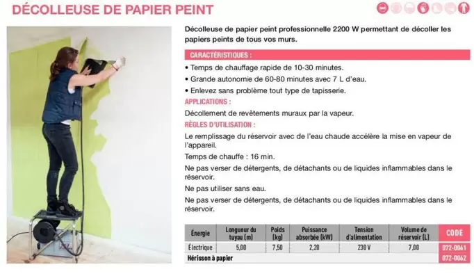 Décolleuse De Papier Peint offre sur Loxam