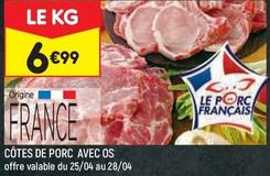 Côtes De Porc Avec Os offre à 6,99€ sur Leader Price