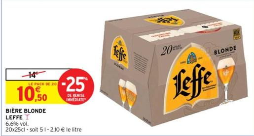 Leffe - Bière Blonde offre à 10,5€ sur Intermarché