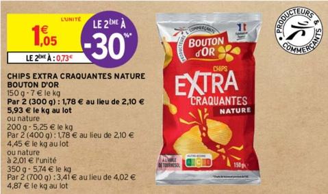 Bouton D'Or - Chips Extra Craquantes Nature offre à 1,05€ sur Intermarché