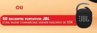 Jbl - 50 Enceintes Portatives offre à 65€ sur Intermarché