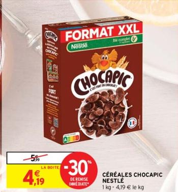 Nestlé - Céréales Chocapic offre à 4,19€ sur Intermarché