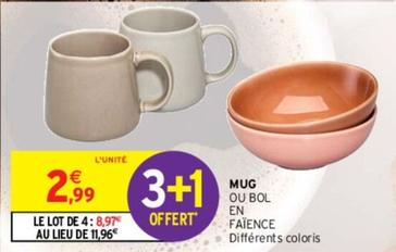 Mug offre à 2,99€ sur Intermarché