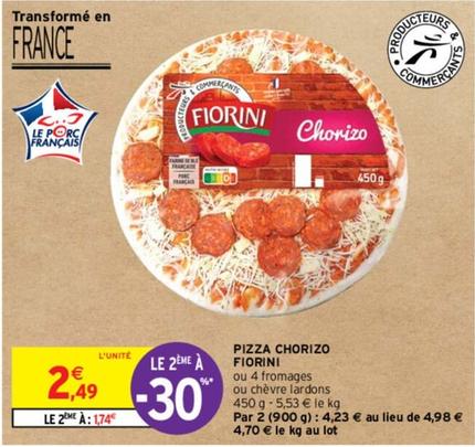 Fiorini - Pizza Chorizo offre à 2,49€ sur Intermarché
