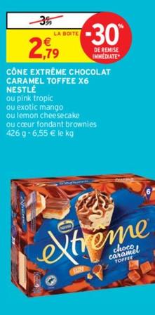 nestlé - cône extrême chocolat caramel toffee