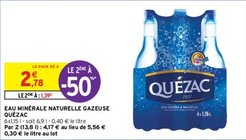 Quézac - Eau Minérale Naturelle Gazeuse