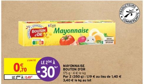 Bouton D'Or - Mayonnaise offre à 0,7€ sur Intermarché