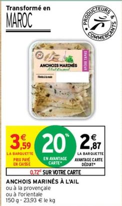 Anchois Marinés À L'Ail