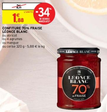 Leonce Blanc - Confiture 70% Fraise
