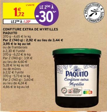 Paquito - Confiture Extra De Myrtilles