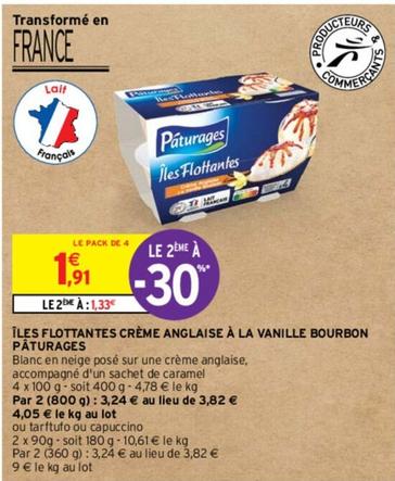 Paturages - Îles Flottantes Crème Anglaise À La Vanille Bourbon