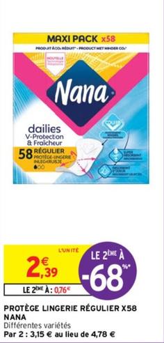 nana - protège lingerie régulier x58