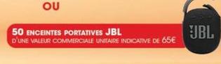 Jbl - 50 Enceintes Portatives offre à 65€ sur Intermarché