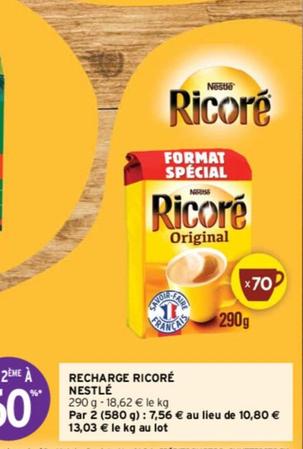 Nestlé - Recharge Ricoré offre à 5,4€ sur Intermarché