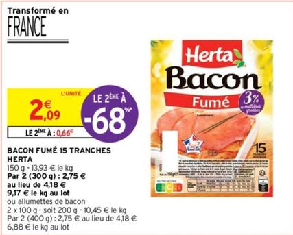 Herta - Bacon Fumé 15 Tranches