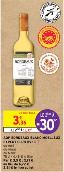 Expert Club - AOP Bordeaux Blanc Moelleux HVE3