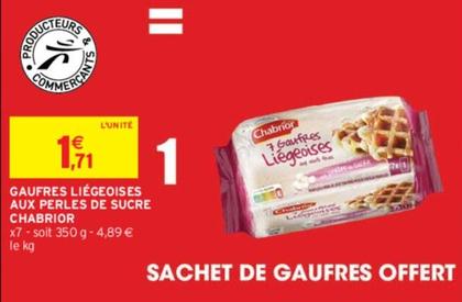 Chabrior - Liégeoises Aux Perles De Sucre offre à 1,71€ sur Intermarché