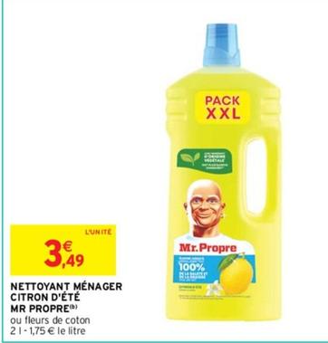 Mr Propre - Nettoyant Ménager offre à 3,49€ sur Intermarché