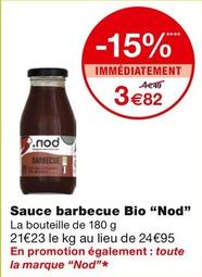 Nod - Sauce Barbecue Bio offre à 3,82€ sur Monoprix