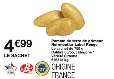 Label Rouge - Pomme De Terre De Primeur Noirmoutier  offre à 4,99€ sur Monoprix