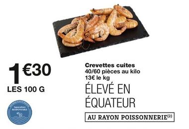 Crevettes Cuites offre à 1,3€ sur Monoprix