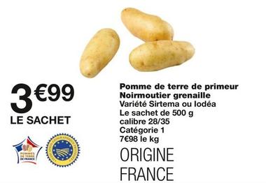 Pomme De Terre De Primeur Noirmoutier Grenaille offre à 3,99€ sur Monoprix