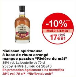 Rivière Du Mât - Boisson Spiritueuse À Base De Rhum Arrangé Mangue Passion offre à 17,91€ sur Monoprix
