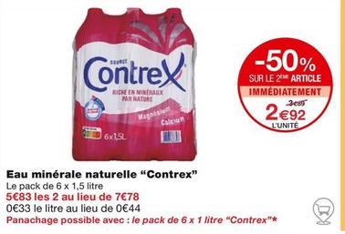 "Contrex" - Eau Minerale Naturelle  offre à 2,92€ sur Monoprix