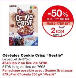 Nestlé - Céréales Cookie Crisp offre à 2,24€ sur Monoprix