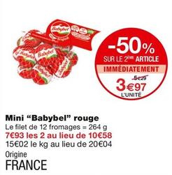 Babybel - Mini Rouge offre à 3,97€ sur Monoprix