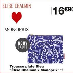 Élise Chalmin X Monoprix - Trousse Plate Bleu offre à 16,9€ sur Monoprix