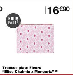 Élise Chalmin X Monoprix - Trousse Plate Fleurs offre à 16,9€ sur Monoprix