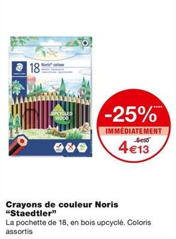 Staedtler - Crayons De Couleur Noris offre à 4,13€ sur Monoprix