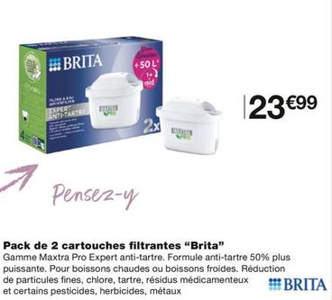 Brita - Pack De 2 Cartouches Filtrantes offre à 23,99€ sur Monoprix