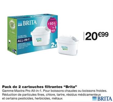 Brita - Pack De 2 Cartouches Filtrantes offre à 20,99€ sur Monoprix