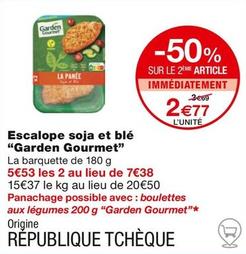Garden Gourmet - Escalope Soja Et Blé offre à 2,77€ sur Monop'
