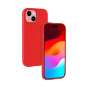 Coque antichoc en gel de silicone doux pour Apple iPhone 15, Rouge Ardent offre à 24,49€ sur The Kase