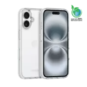 Coque hybride invisible fabriquée à 83 % de plastique recyclé pour Apple iPhone 16, transparente offre à 20,99€ sur The Kase