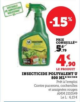 U - Insecticide Polyvalent 800 Ml offre à 4,9€ sur Hyper U