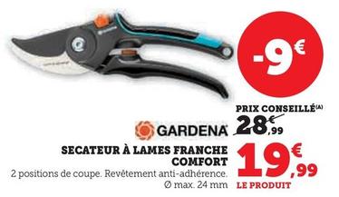 Gardena - Secateur À Lames Franche Comfort offre à 19,99€ sur Hyper U