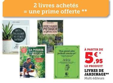Livres De Jardinage offre à 5,95€ sur Hyper U