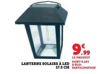 Lanterne Solaire A Led 17.5 Cm  offre à 9,99€ sur Super U