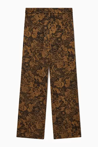 WIDE-LEG FLORAL-PRINT PANTS offre à 87,5€ sur COS