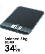 Beurer - Balance 5kg offre à 34,9€ sur Culinarion
